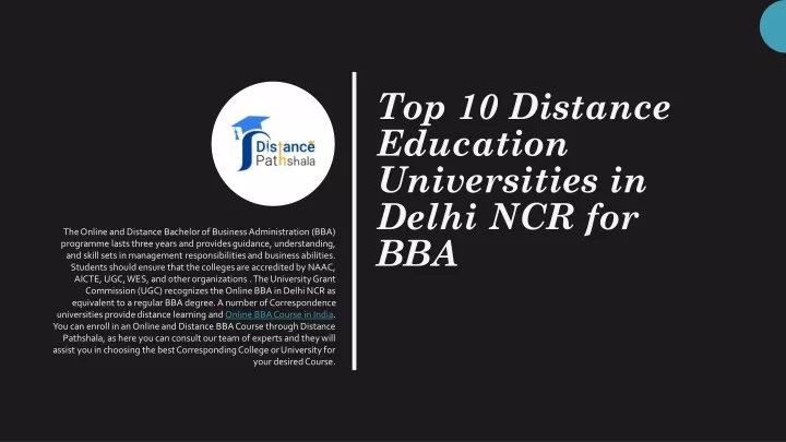 top 10 distance education universities in delhi