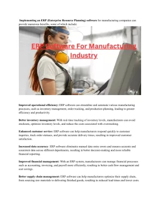 implementing an erp enterprise resource planning