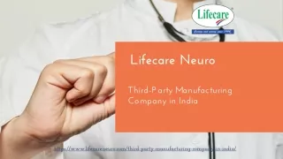 Third-Party Manufacturing Company in India
