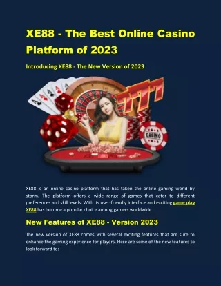 Play at the Best Online Casino in Malaysia — Xe88