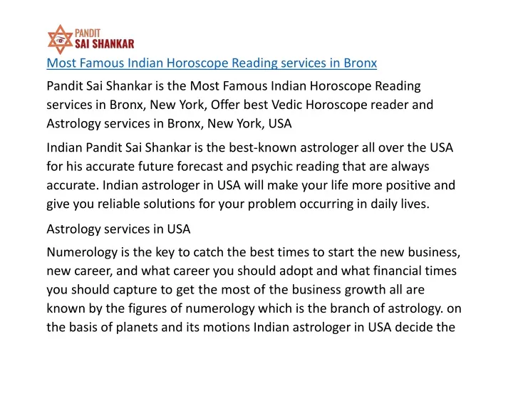 most famous indian horoscope reading services