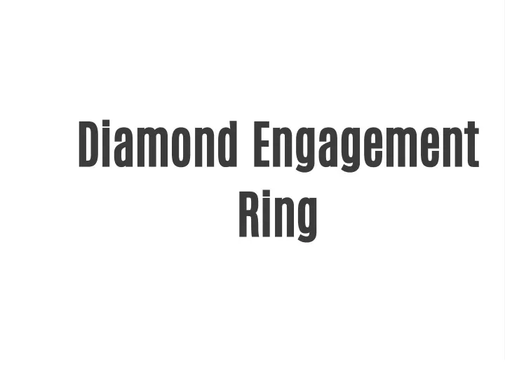 diamond engagement ring