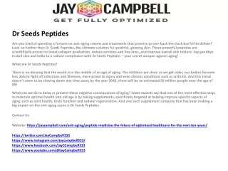 dr seeds peptides