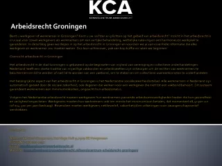 Arbeidsrecht Groningen