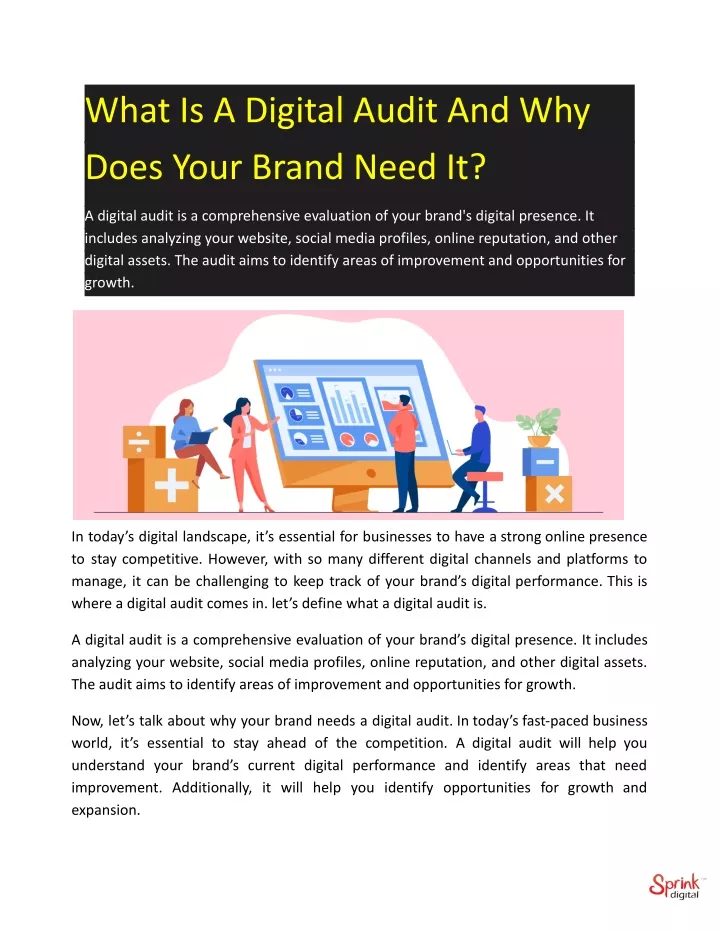 what is a digital audit and why does your brand