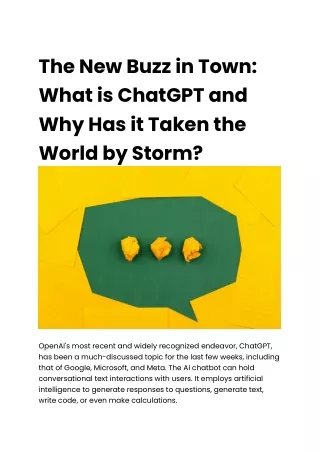 ChatGPT - What Is It & How Can You Use It, it’s limitations
