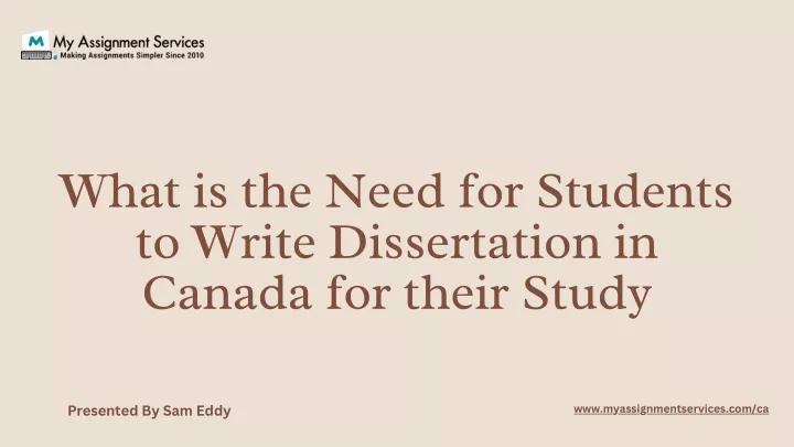 what is the need for students to write