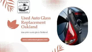 Used Auto Glass Replacement Oakland