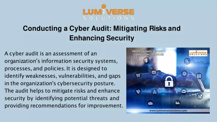 conducting a cyber audit mitigating risks and enhancing security