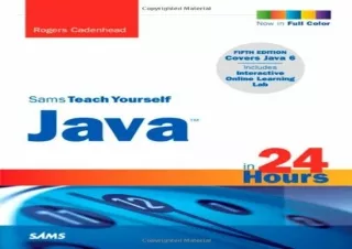 [?DOWNLOAD PDF?] Sams Teach Yourself Java in 24 Hours android