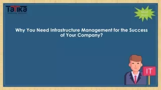 why you need infrastructure management for the success of your company