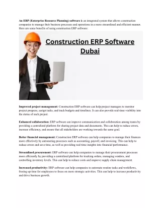an erp enterprise resource planning software