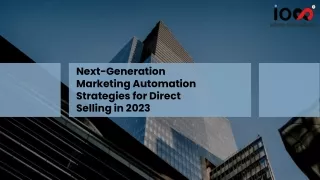 Next-Generation Marketing Automation Strategies for Direct Selling in 2023