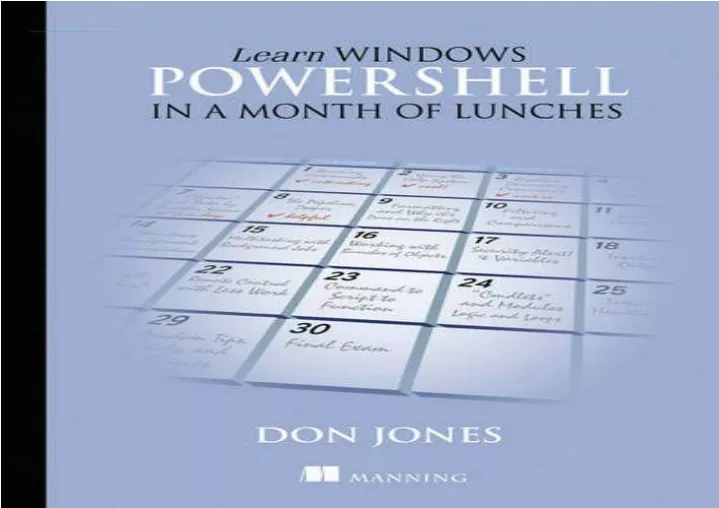 download pdf learn windows powershell in a month