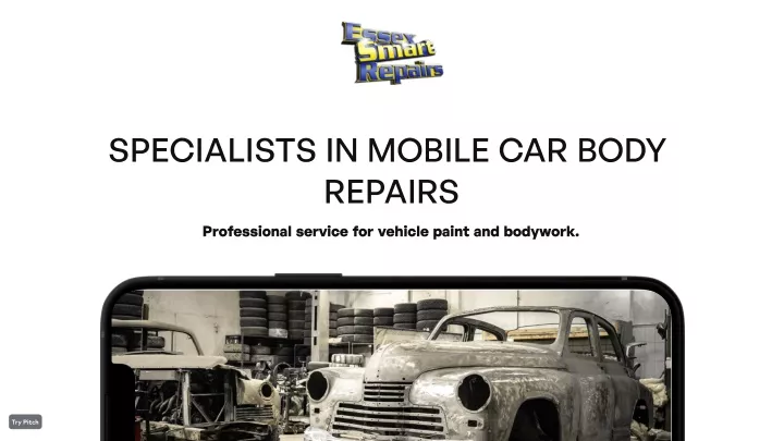 specialists in mobile car body repairs