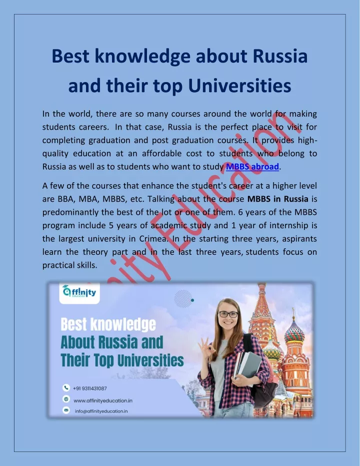 best knowledge about russia and their