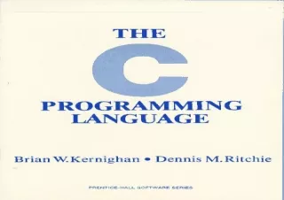 [READ PDF] The C Programming Language kindle