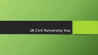 UK Civil Partnership Visa
