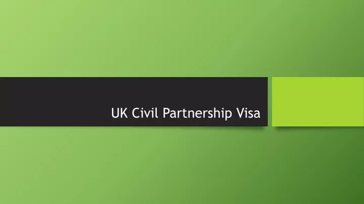 uk civil partnership visa