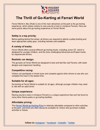 The Thrill of Go-Karting at Ferrari World