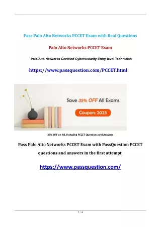 pass palo alto networks pccet exam with real