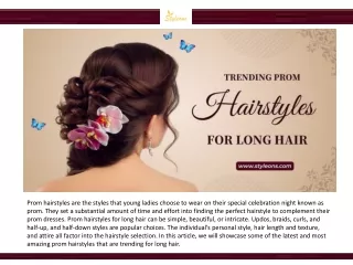 TRENDING PROM HAIRSTYLES FOR LONG HAIR