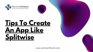 tips to create an app like splitwise