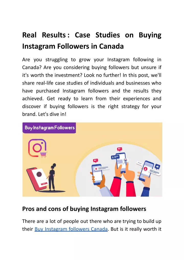 real results case studies on buying instagram