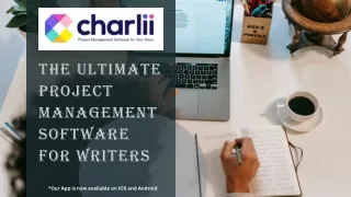 Charlii App: The Ultimate Project Management Software For Writers