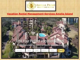 Vacation Rental Management Services Amelia Island
