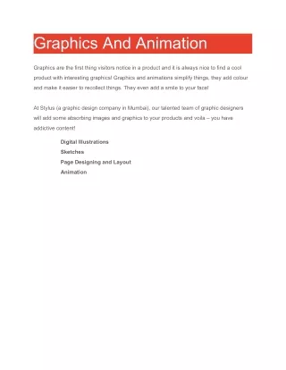 Graphics And Animation