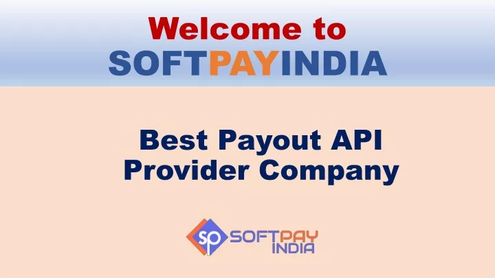 welcome to soft pay india