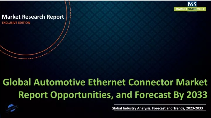 market research report exclusive edition