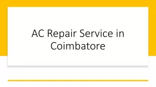 AC Repair Service in Coimbatore