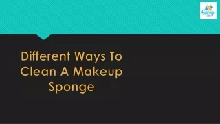 Ways to clean a makeup sponge