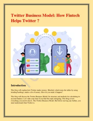 twitter business model how fintech helps twitter