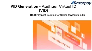 vid generation aadhaar virtual id vid