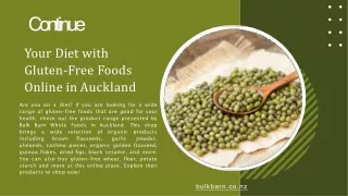 Continue Your Diet with Gluten-Free Foods Online in Auckland