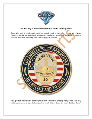 The Best Way to Reward Those in Public Safety Challenge Coins