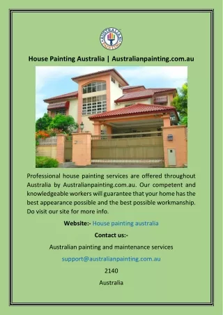 House Painting Australia  Australianpainting.com