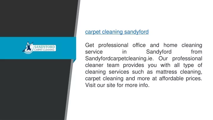 carpet cleaning sandyford get professional office