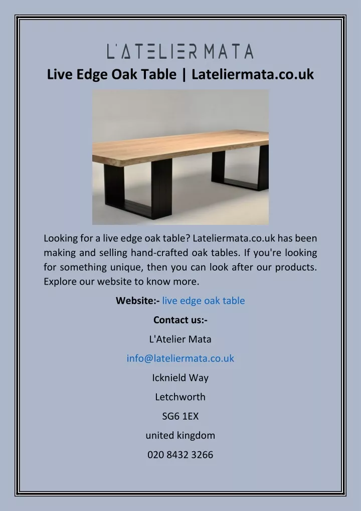 live edge oak table lateliermata co uk