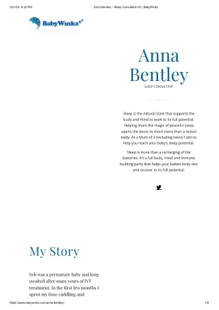 Anna Bentley - Sleep Consultant UK - BabyWinkz