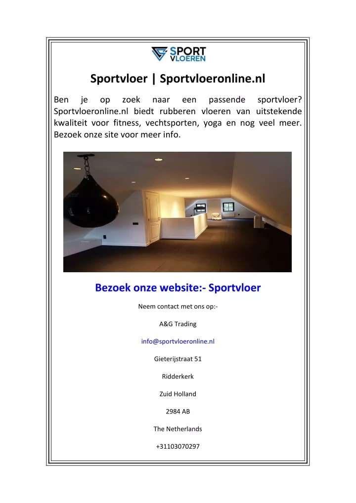 sportvloer sportvloeronline nl