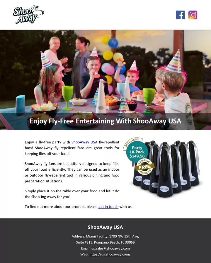 enjoy fly free entertaining with shooaway usa