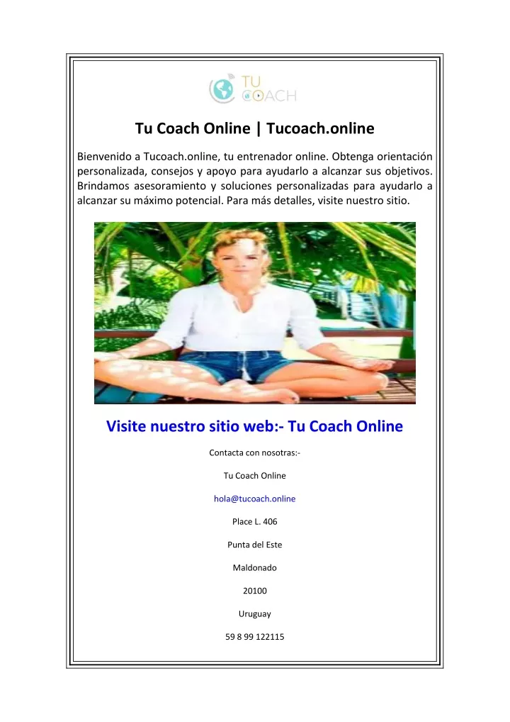 tu coach online tucoach online