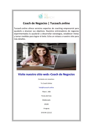Coach de Negocios  Tucoach.online