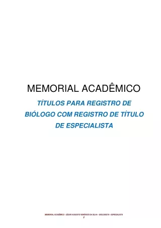 PRT 27.673.136 MEMORIAL ACADÊMICO PARA REGISTRO DE BIÓLOGO 02 01 2023