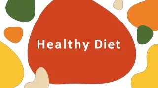 healthy diet