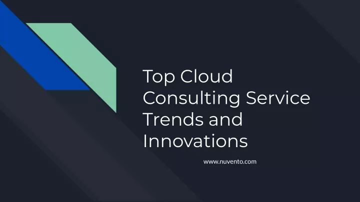 top cloud consulting service trends